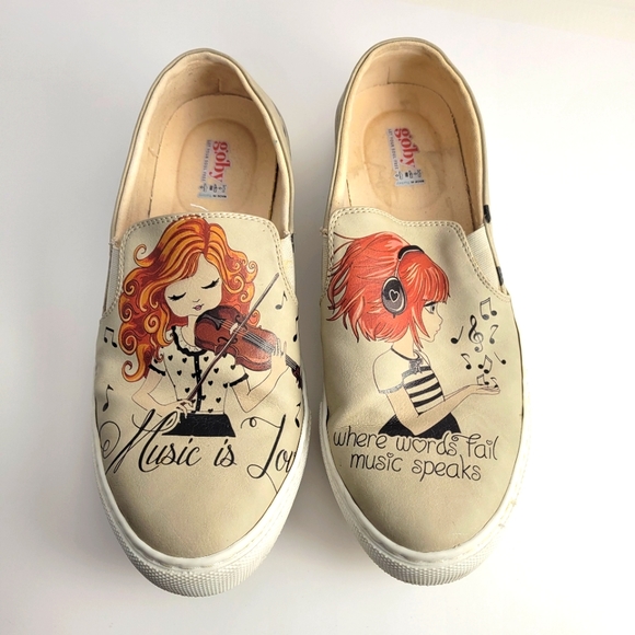 Goby Shoes - Goby Violinist Girl slip on loafers